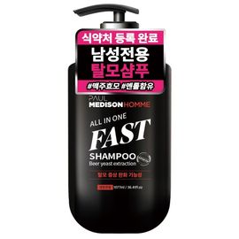 [Paul Medison] Homme All in one Fast Shampoo _ 1077ml/ 36.4Fl.oz, Anti Hair Loss Shampoo, Brewer Yeast Extract, pH Balanced, Menthol _ Made in Korea